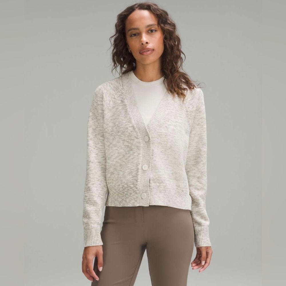 NWT Lululemon Boxy Cotton-Blend Cardigan